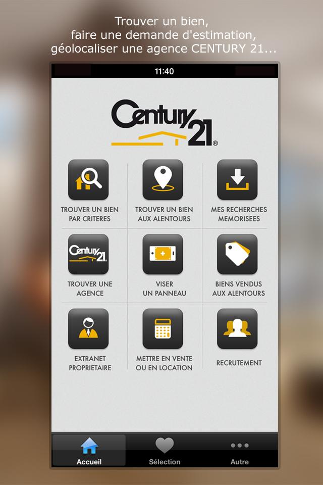 Android application CENTURY 21 - Immobilier screenshort