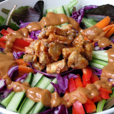 Warm Peanut Vegetable Salad
