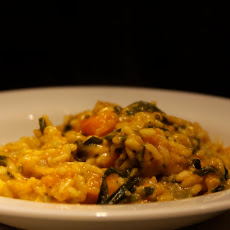 Butternut Squash Risotto with Winter Greens