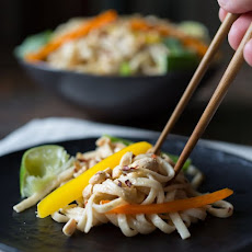 Cold Noodle Salad with Creamy Peanut Sauce