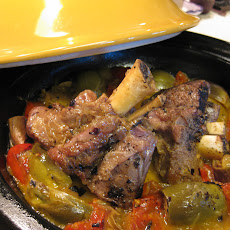 Lemon Lamb Shanks with Baby Artichokes