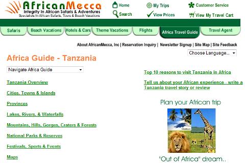 Tanzania Travel Safari Guide
