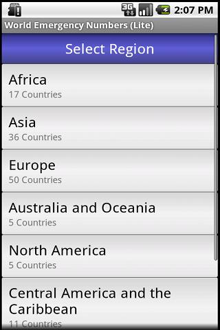 World Emergency Numbers Lite