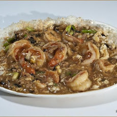 Shrimp With Black Beans in Lobster Sauce