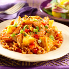 Chicken & Shrimp With Pineapple Rice