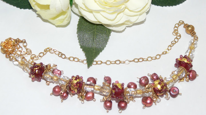 "Cranberry Gold" Necklace