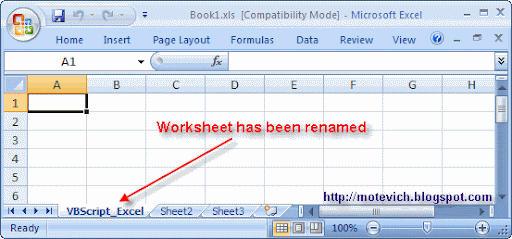 Renamed worksheet