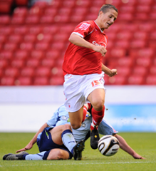 Cohen in action against Morecambe