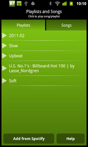 spotify-controller for android screenshot