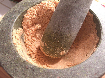 Sesame seed paste in the works