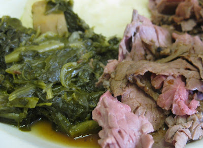 Roast Beef and Turnip Greens at Arnold's Country Kitchen