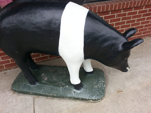 Ye Olde Butcher Shop Pig Statue