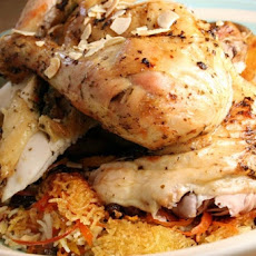 Roast Chicken With Dried Fruit and Almonds