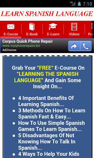 Learn Spanish Language