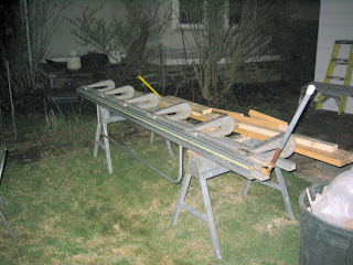 This was the contractor’s aluminum “break” which he used to make the capping for the windows - not a tool I’m ready to invest in!