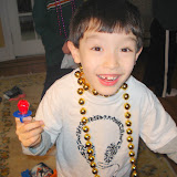 Kai enjoying a ring pop at his 7th birthday party