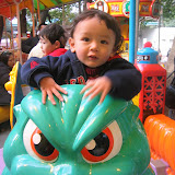 Eidan on the Godzilla Ride at Ueno Park Eidan on the Godzilla Ride at Ueno Park