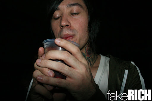 mr. white... praying to the booze gods