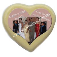 Corazoncito con imagen 100% comestible