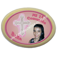 Oblea de chocolate con imagen 100% comestible