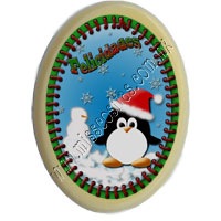 Oblea de chocolate con imagen 100% comestible