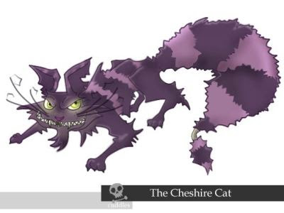 Cheshire cat image is by ~Milezy The artist lives in the Philippines and is 