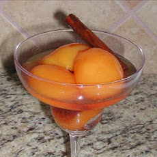 Grandma Mary's Kahlua Spiced Peaches