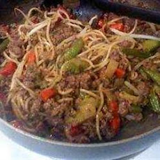 Ground Beef Lo Mein