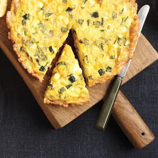 Corn, Zucchini, and Pasta Frittata