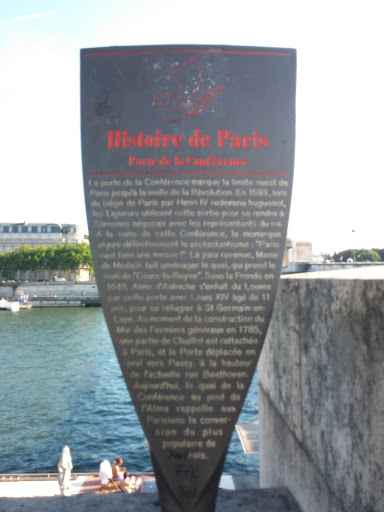 Histoire De Paris - Porte de la Conférence 