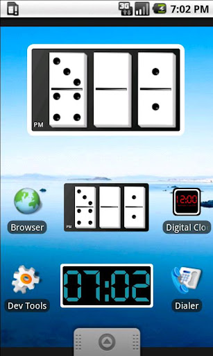 Domino Clock Widget