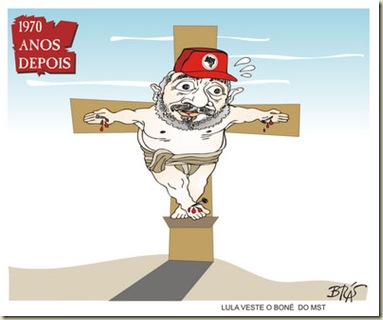 Lula crixificado