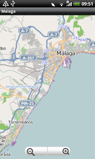 Malaga Street Map