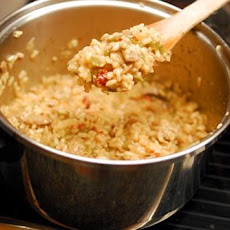 Parmesan Cheese Risotto With Mushrooms