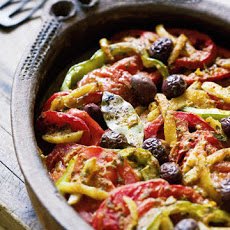 Moroccan Fish Tagine with Tomatoes, Olives, and Preserved Lemons