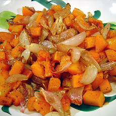 Roasted Butternut Squash and Shallots