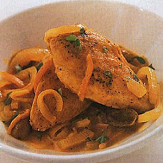 Moroccan Chicken with Preserved Meyer Lemons and Green Olives