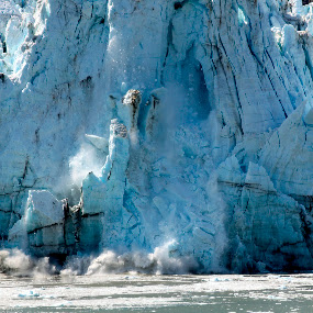 Falling Ice by Jason Kiefer - Landscapes Waterscapes