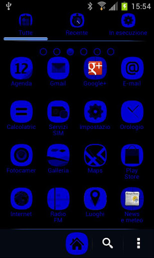 GO Launcher BLUE Vision