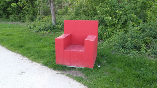 Roter Stuhl Am Wanderbecken