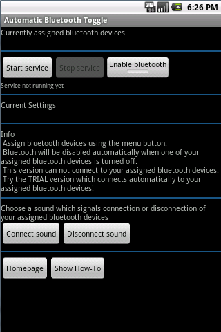 Automatic Bluetooth Toggle