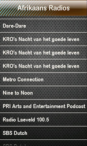 Afrikaans Radio Radios