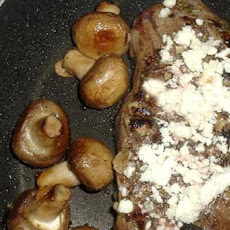 Strip Loin Steak With Blue Cheese and Sage