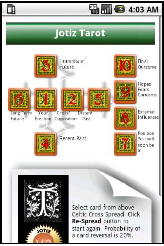 free-tarot-reading for android screenshot