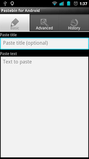 Pastebin for Android