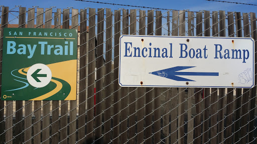 S.F. Bay Trail Encinal Boat Ramp Entrance
