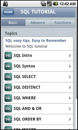 SQL Quick Tutorial