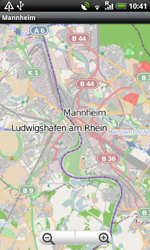 Mannheim Heidelberg Street Map