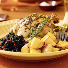 Rosemary-Lemon Cornish Hens with Roasted Potatoes
