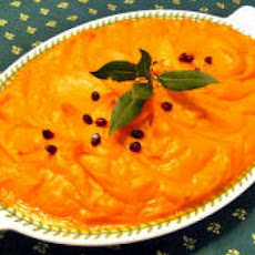 Sweet Potato Purée with Goat Cheese and Truffle Oil